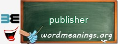 WordMeaning blackboard for publisher